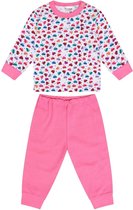 Beeren Pyjama Hearts Meisjes Roze/wit  Maat 52/68