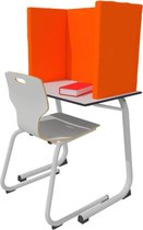 Nyink Bureaupaneel - Concentratiescherm - Gerecyclede Kleding - Oranje - 50x90cm