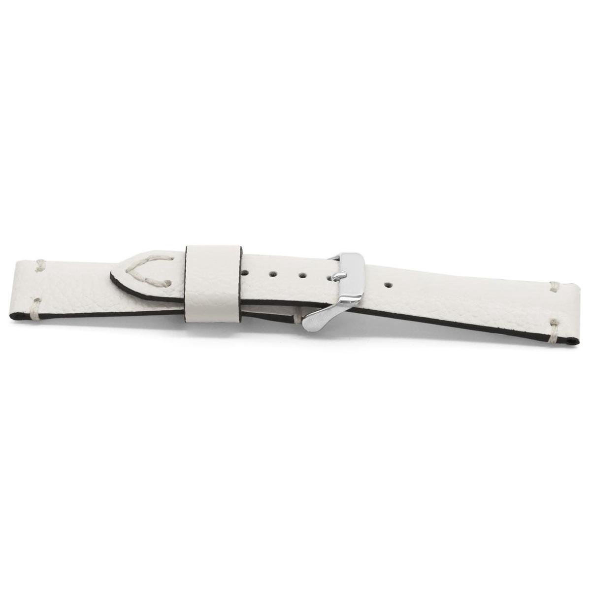 Horlogeband H512 Americana Leder Wit 22x20