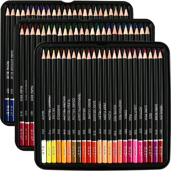 Pastelpotloden kist 72 stuks | Derwent | 3u besteld, Morgen in Huis