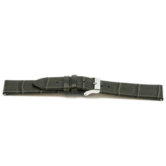Horlogeband H815 Croco Grijs 22x20 mm