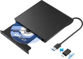 YONO Externe DVD Speler voor Laptop – CD Brander USB 3.0 en USB C Drive Compatibel – Geschikt voor Windows en Mac – Plug & Play