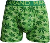 Heren boxershorts Grandman 3 pack katoen met bamboe  print groen XXL