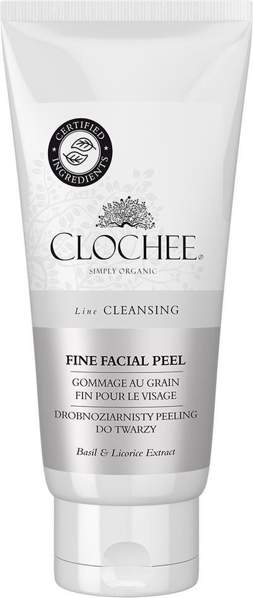 Clochee® - Facial Peel Basilicum & Zoethout Extract - egaliseert - glans - antioxiderende - verzacht intens - gezichts scrub - 100ml