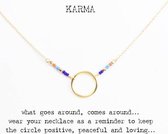 Vintage ketting - Karma Goud Ring Kralen - Dames - Lieve Jewels