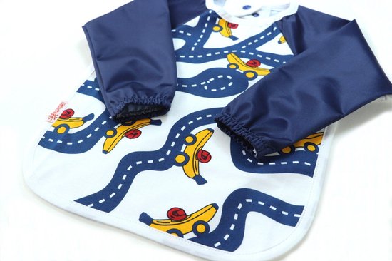 KliederZ slab met mouwen - Blauw Racing Bananas mouwslab peuter - Jongens 18 - 36 mnd LB14b van KliederZ — afbeelding 2