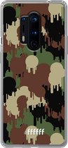 OnePlus 8 Pro Hoesje Transparant TPU Case - Graffiti Camouflage #ffffff