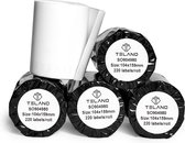 TELANO® 5 stuks Compatible Labels Wit S0904980 voor Dymo Labelwriter 4XL | 104 x 159mm | Verzendetiketten Extra Groot