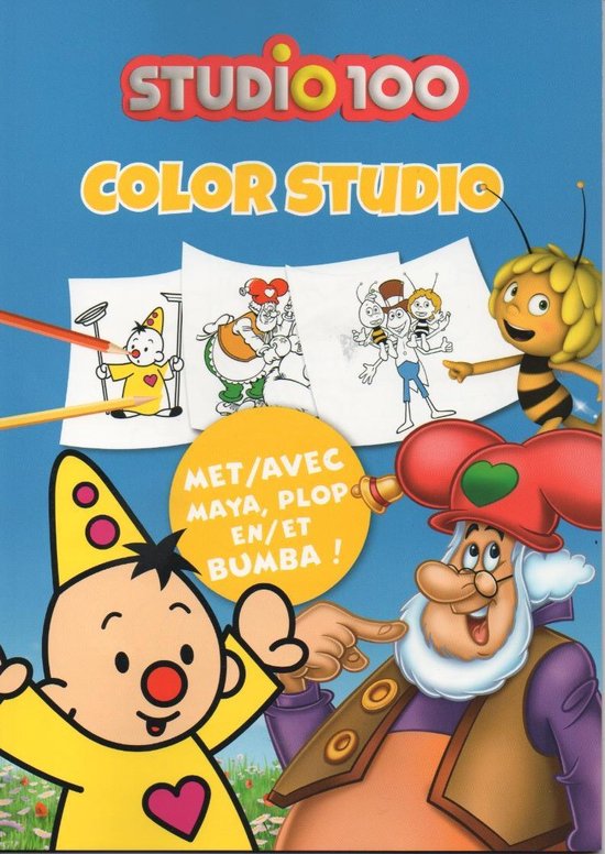 Vloeibaar slachtoffers Versterken Studio 100 : Kleurboek met Maya de Bij, Bumba en Kabouter Plop | bol.com