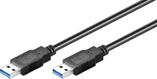 Goobay USB 3.0 Kabel 0,25m - SuperSpeed Verbindung (bis Zu 5 Gbit/s) - Typ A Auf Typ B, Schwarz, Für Drucker & Externe Festplatten