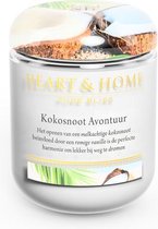 Heart & Home - geurkaars in pot (S) - Kokosnoot avontuur