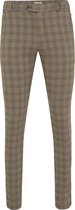 Jalen | Pantalon geblokt kameel met blauwe accenten