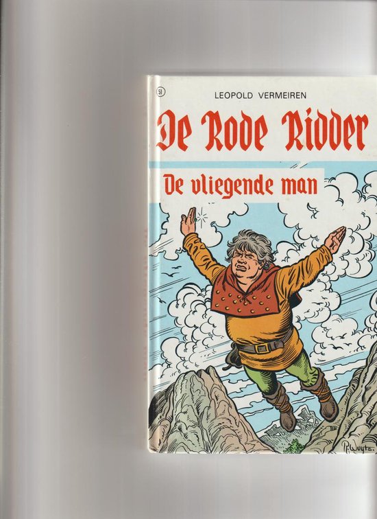 Omslag van De Rode Ridder en de vliegende man door Jozef Leopold Vermeiren