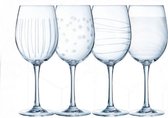 Illumination Wijnglas met print - 47 cl - 4 stuks