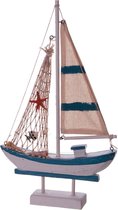 Décoration bateau en bois mer H = 35cm | bateau de pêche | la mer | Merci | cadeau | douche de bébé | décoration de fête | artisanat | passe-temps