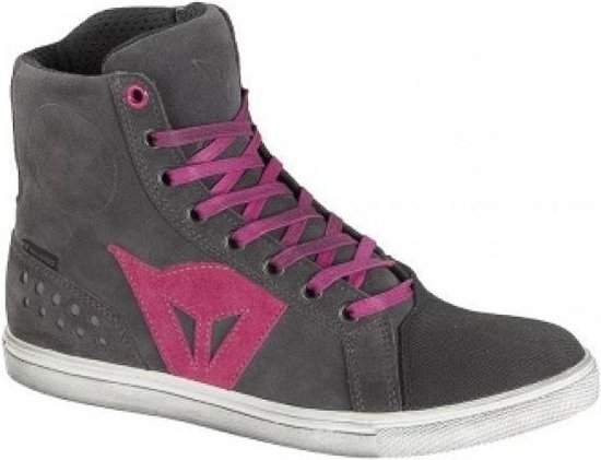 Foto: Dainese street biker d wp dames schoen antraciet roze