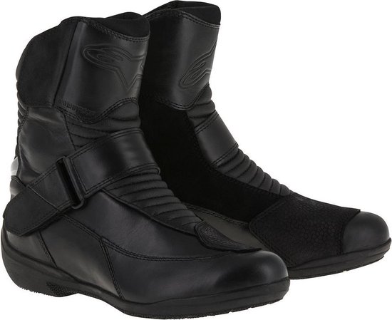 SHIMA SX-2 EVO Lady Motorschoenen voor dames, ademend, versterkt leer, biker -motorlaarzen voor dames met enkelsteun, antislip zool, schakelkussens ( zwart, 39