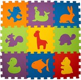 Eva Puzzelmat van Nul Kinderen Speelmat en Kruipmat Dieren 33x33cm
