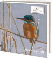 Winterkaartenmapje met env, vierkant: Winterbirds, Elwin van der Kolk, Vogelbescherming