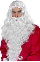 "Kerstmanpruik en -baard voor volwassenen - Verkleedattribuut - One size"