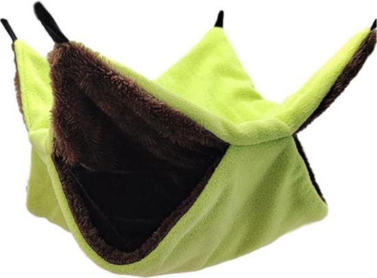 [CS] Knaagdieren Hangmat [GROEN, maat M 20cm-20cm; Hamsters, Muizen, Gerbils]
