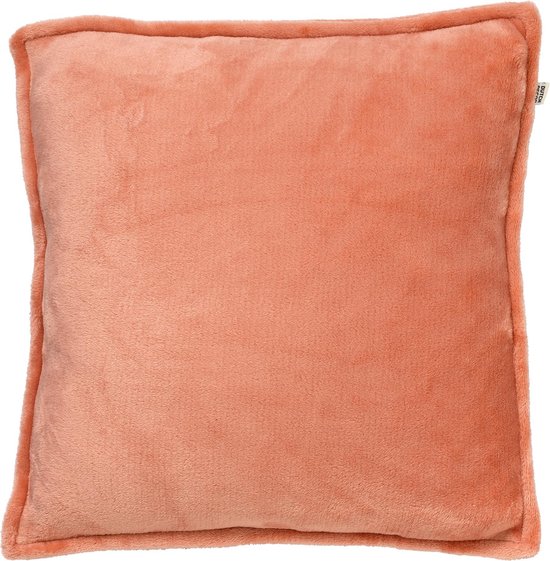 Dutch Decor CILLY - Sierkussen fleece 45x45 cm - Muted Clay - roze - Inclusief binnenkussen