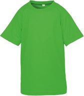 Spiro Childrens Boys Performance Aircool T-Shirt (Flo Green)