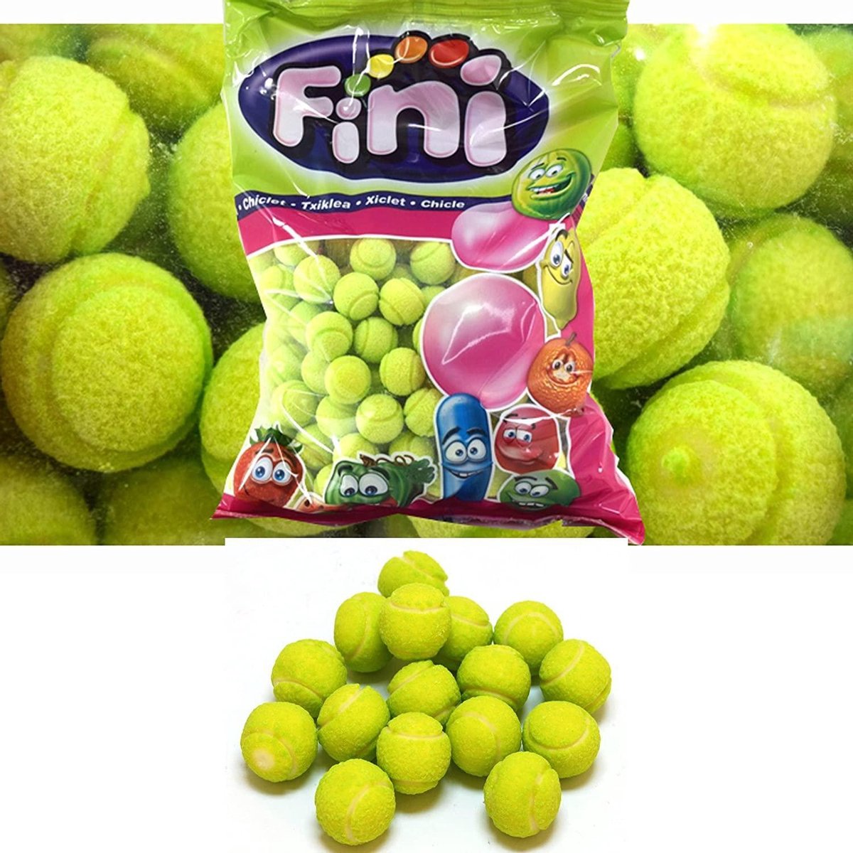 Salade de chewing gum Fini Halal, sac de 250 pièces