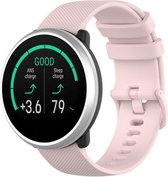 Siliconen Smartwatch bandje - Geschikt voor  Polar Ignite siliconen bandje - roze - Horlogeband / Polsband / Armband
