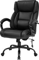 Best Office OC-BT502-Black Egonomische bureaustoel - PU-leer - Verstelbaar - Met massagefunctie - Zwart