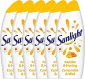 Sunlight Badschuim met Kamille en Honing - 6 x 750 ml - Voordeelverpakking