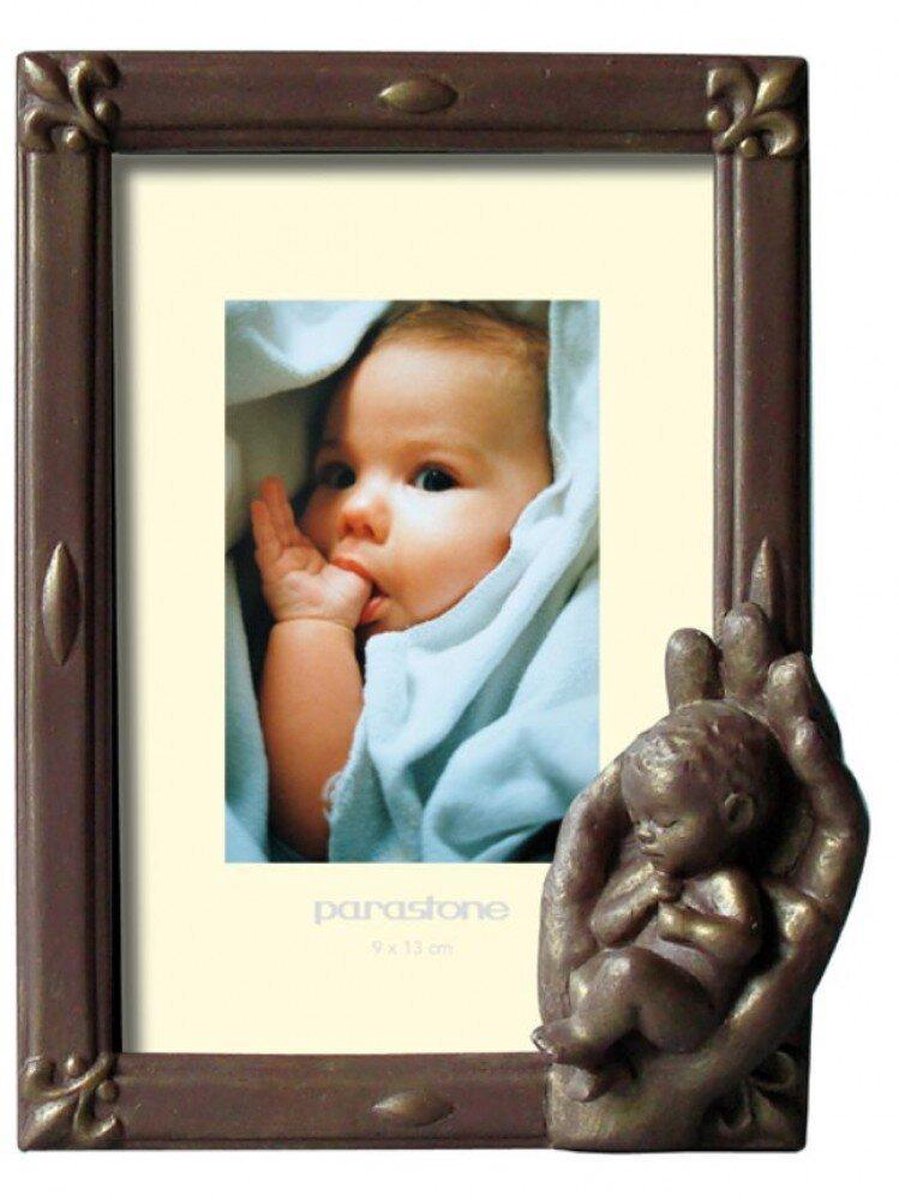 Goedkoopste Fotolijst brons 9x13cm hand met kind br