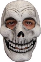 Partychimp Happy Skelet Schedel Skull Gezichts Masker Halloween Masker voor bij Halloween Kostuum Volwassenen - Latex - One-size