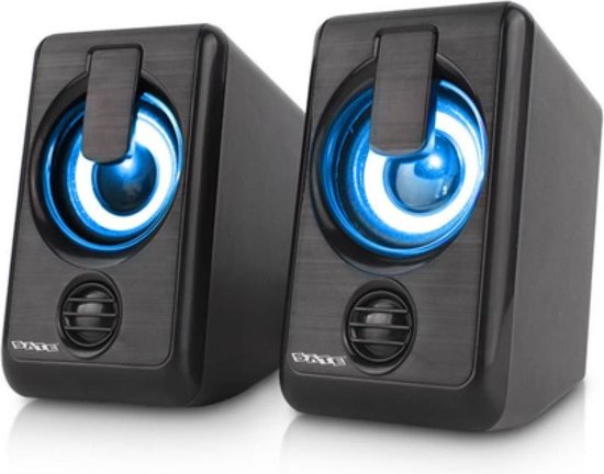 Lucky bedriegen financiën Sate Gaming Speaker met RGB - Speaker Laptop en desktop - RGB Luidspreker  -Zwart | bol.com