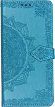 Mandala Booktype Huawei Y7 (2019) hoesje - Turquoise