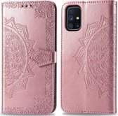 iMoshion Mandala Booktype  Samsung Galaxy M51 hoesje - Rosé Goud