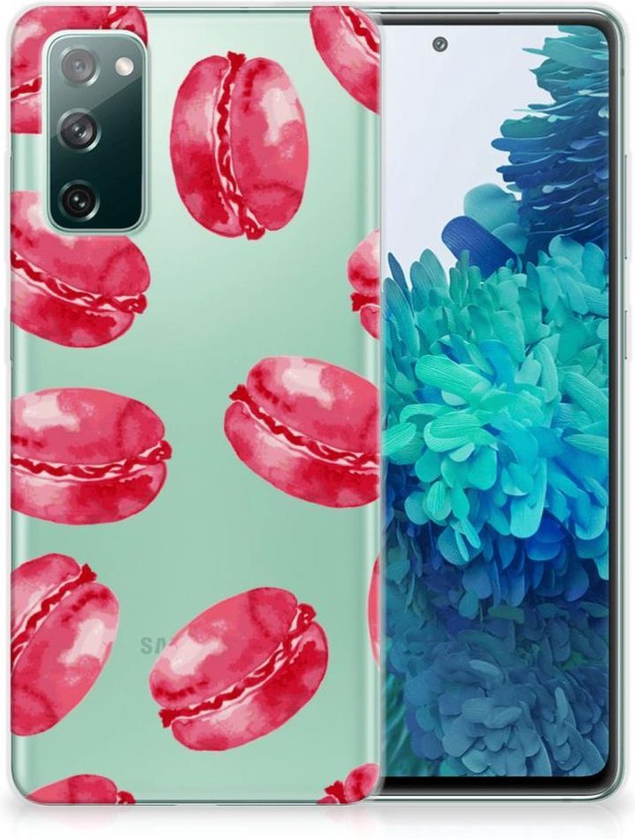 Samsung Galaxy S20 FE Siliconen Case Pink Macarons