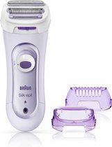 Braun Silk-épil Lady Shaver 5-560 Lila - 3in1 Draadloos Elek Scheerapparaat, Trimmer En Scrubsysteem