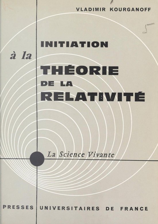 Initiation à la théorie de la relativité - cover