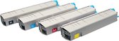 Set 4x huismerk toner voor Oki C9200 C9200CCS C9200N C9200DN C9200DXN CCS C9400 C9400CCS C9400DXN van ABC