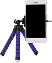 Mini Flexibele Statief - tafel statief - blauw - portable tripod - Voor Iphone Samsung Xiaomi Huawei Mobiele Telefoon Smartphone Camera