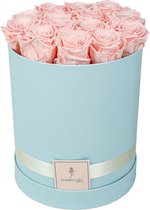 Flowerbox longlife rozen | BLUE | Large | Bloemenbox | Longlasting roses BABYPINK | Rozen | Roses | Flowers