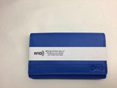 Es damesportemonnee harmonica model RFID kobaltblauw