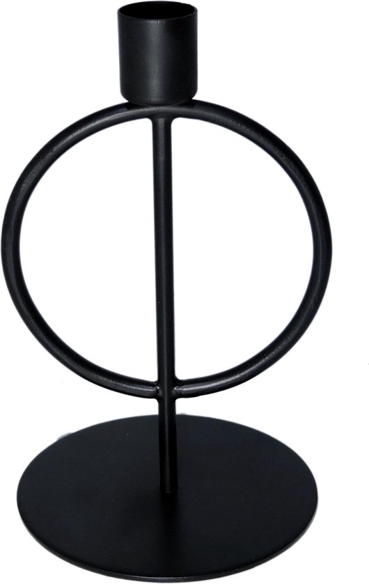 Moedig aan Economie ik wil Kaarsenhouder - Boog - Branded By - Zwart - 16 cm | bol.com