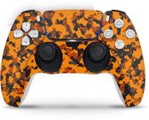 Playstation 5 Controller Skin Camo Oranje Sticker