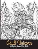 Adult unicorn coloring book for adult