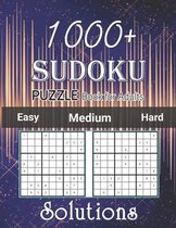 1000+ Sudoku Puzzle Book for Adults Easy Medium Hard Solutions