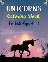 UNICORNS Coloring Book For Kids Ages 4-8