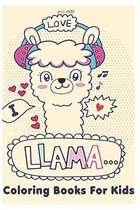 love I llama coloring book for kids