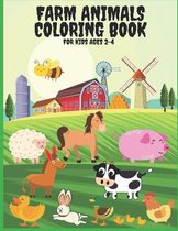 Farm Animals Coloring Book For Kids Ages 2-4